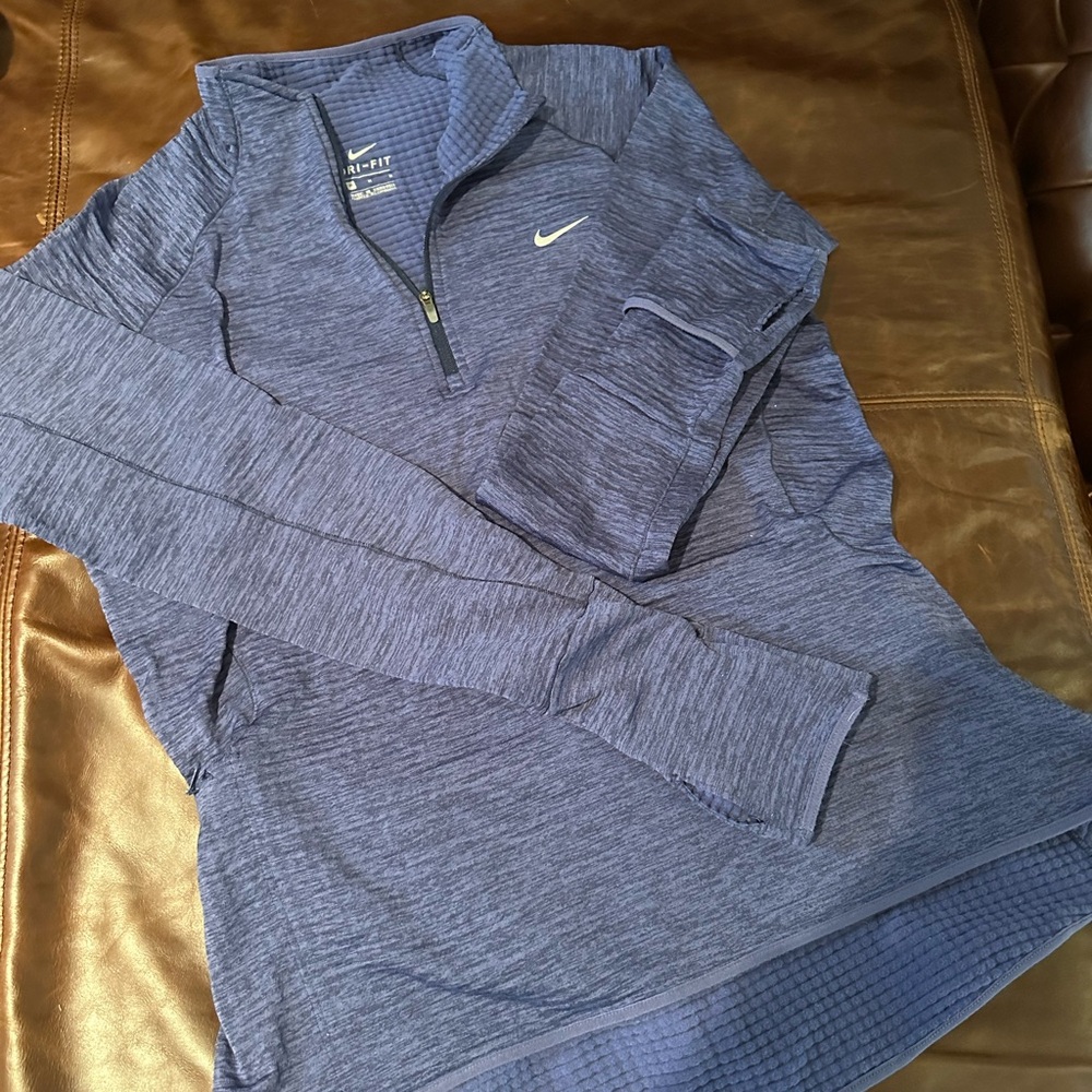 Nike Blue Quarter-Zip Pullover